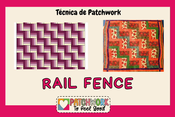 Imagenes de patchwork Rail Fence