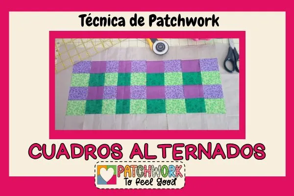 patchwork de cuadros con colores alternados