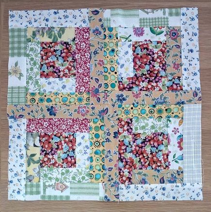 Patchwork Log Cabin