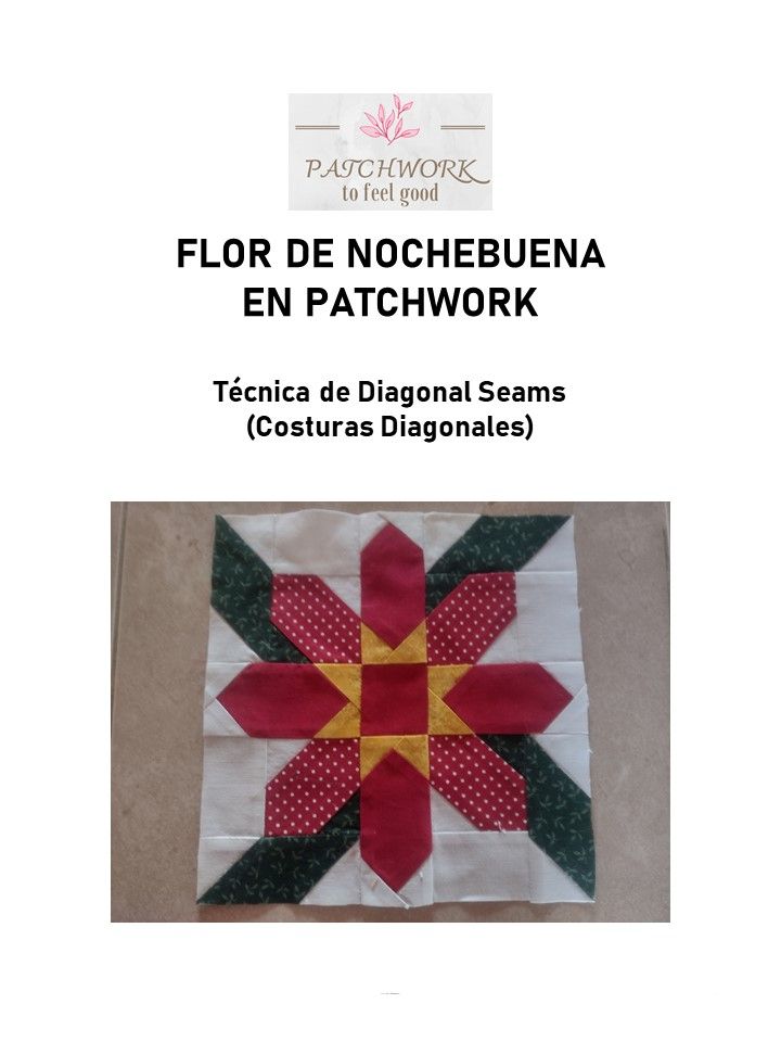 Flor de Nochebuena en Patchwork