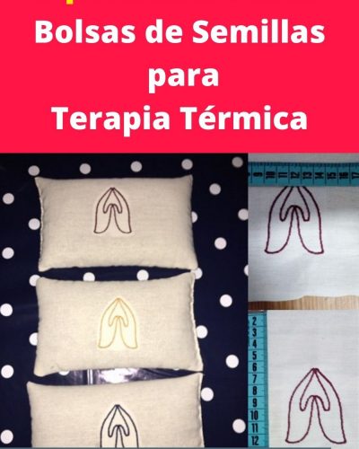Como coser una bolsa de semillas para terapia térmica